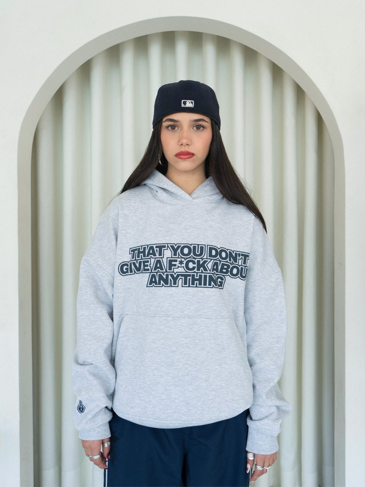 GIVE A F*CK GREY HOODIE