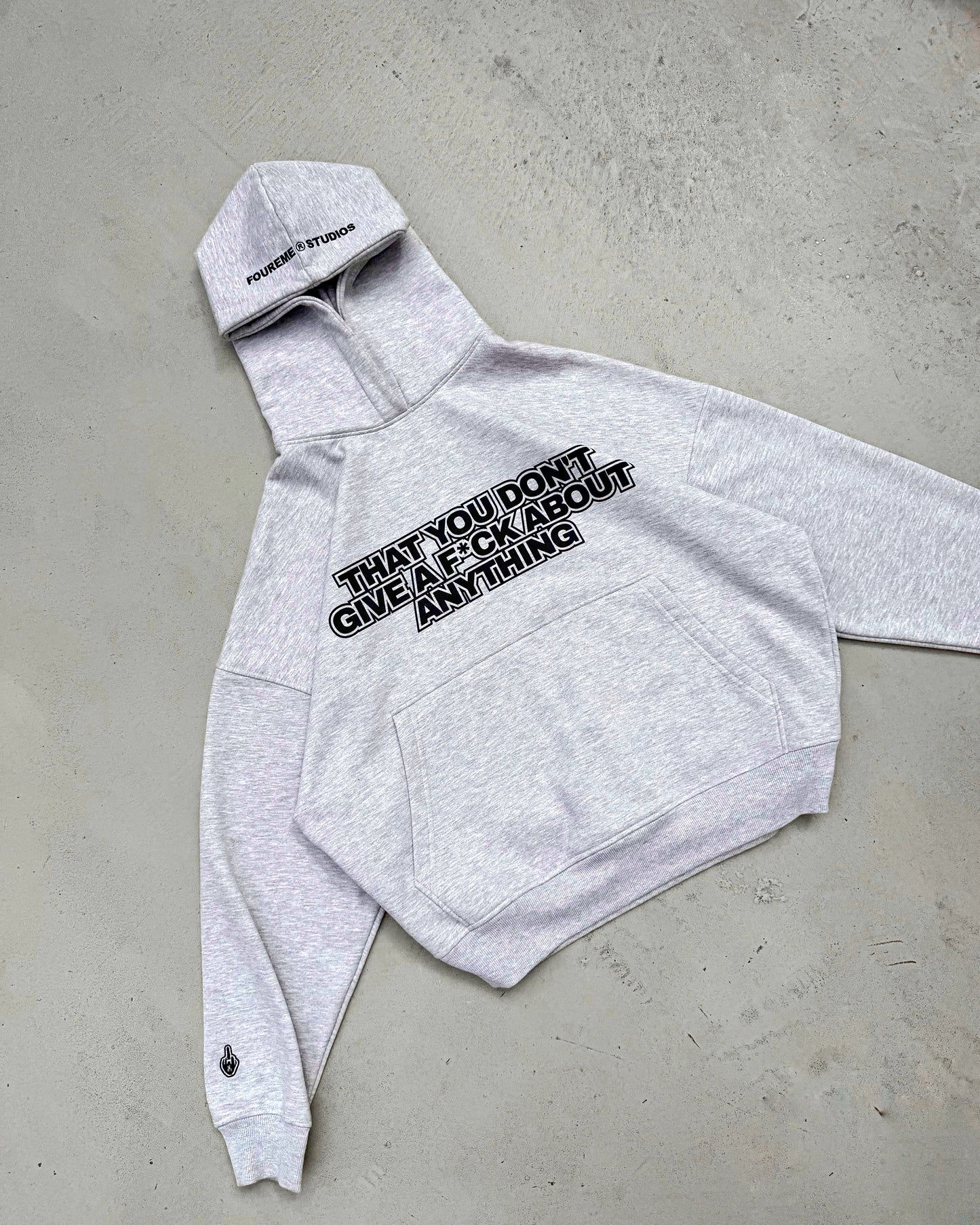 GIVE A F*CK GREY HOODIE