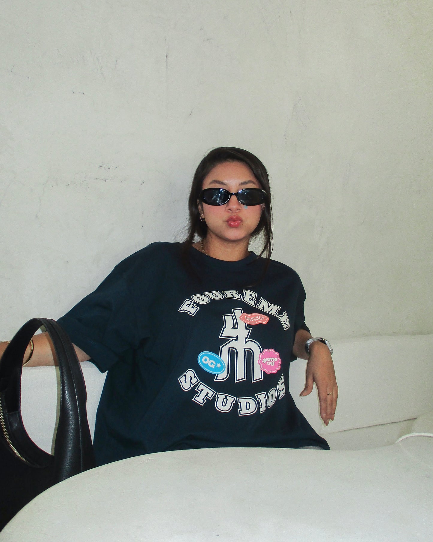 4M STUDIOS STEEL BLUE TEE