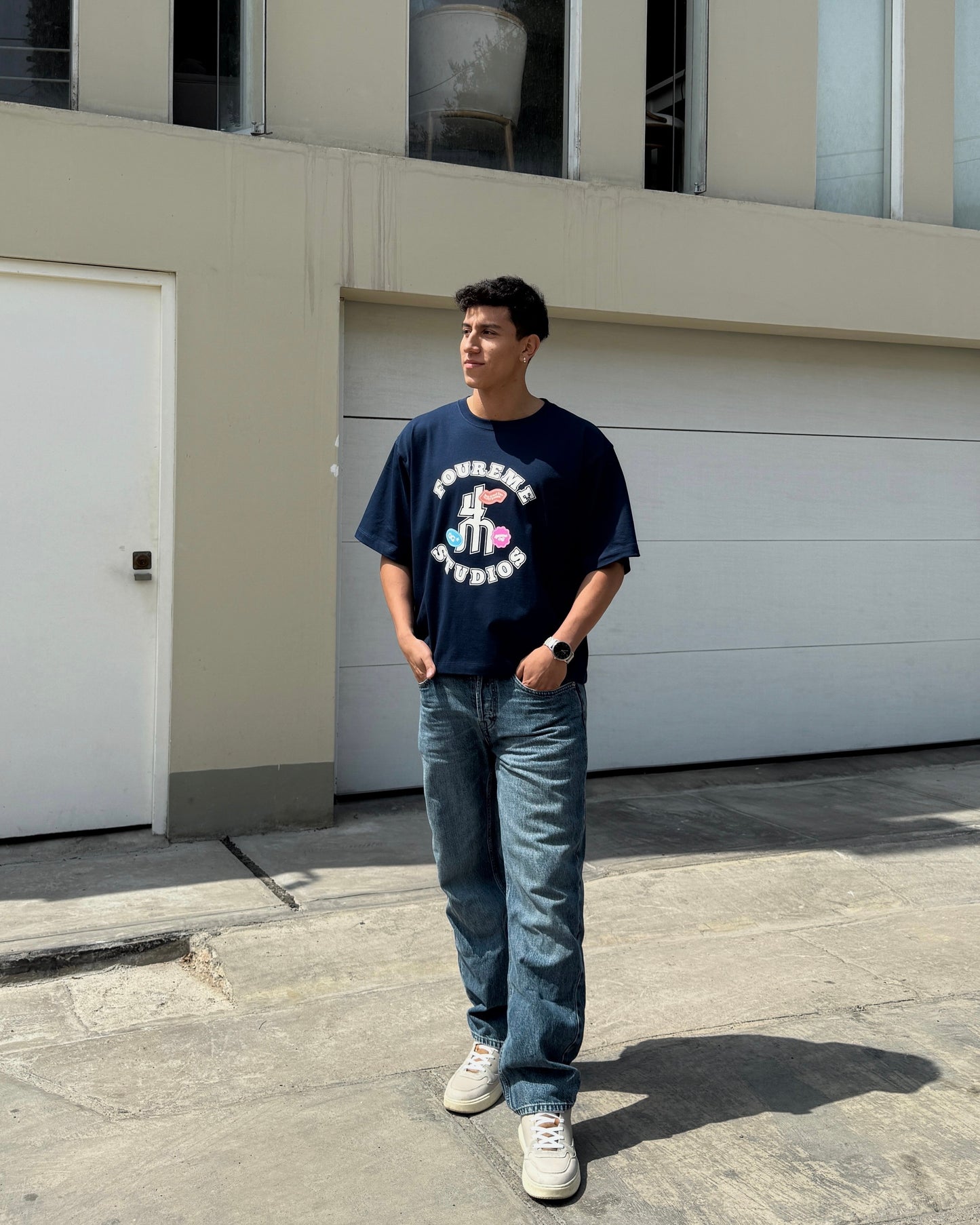 4M STUDIOS STEEL BLUE TEE