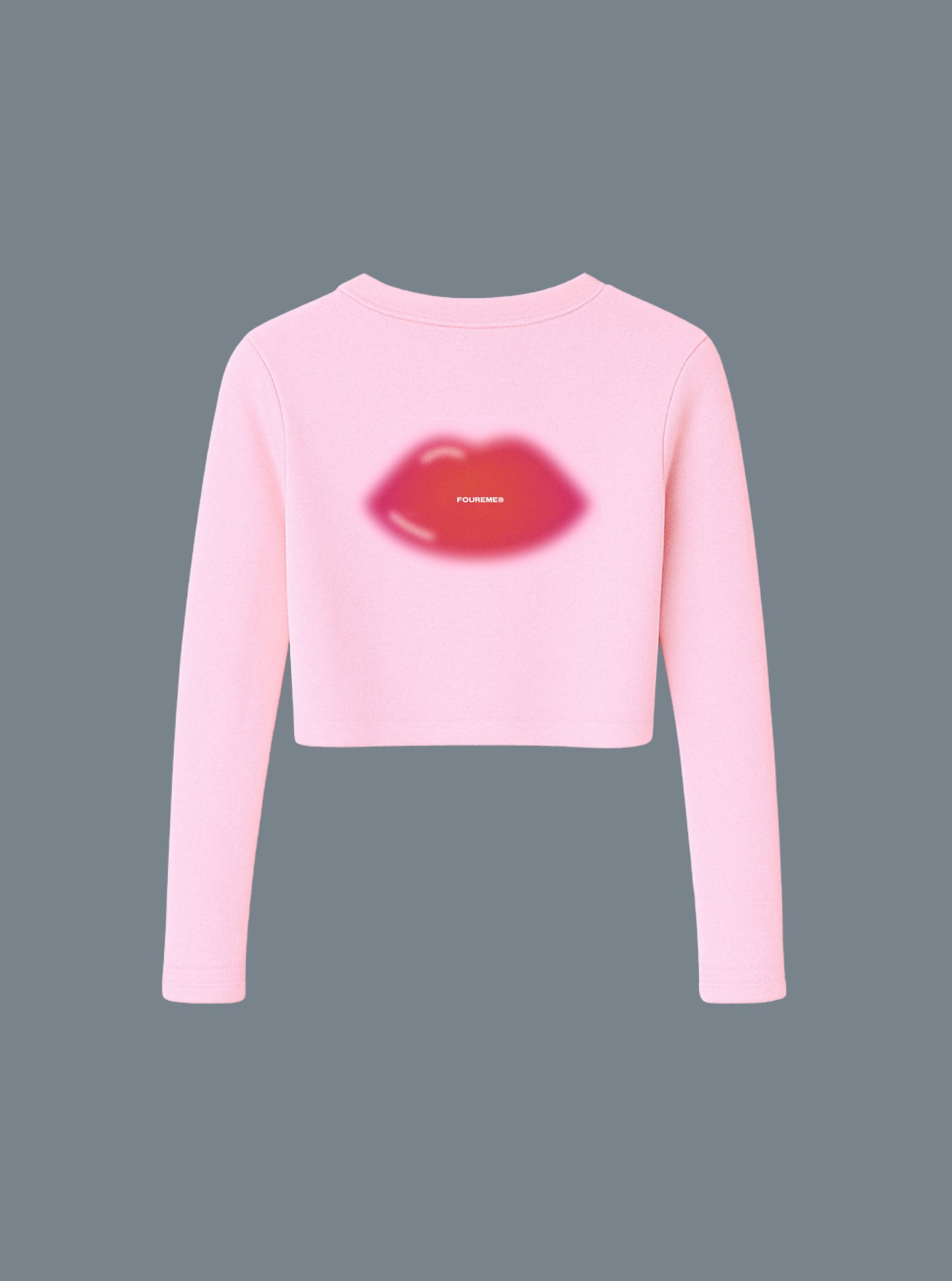 LIP GLOSS PINK LONG SLEEVE BABY TEE