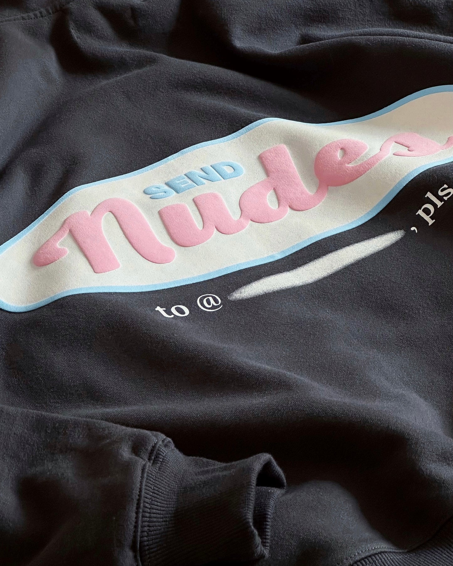SEND NUDES DARK GREY HOODIE