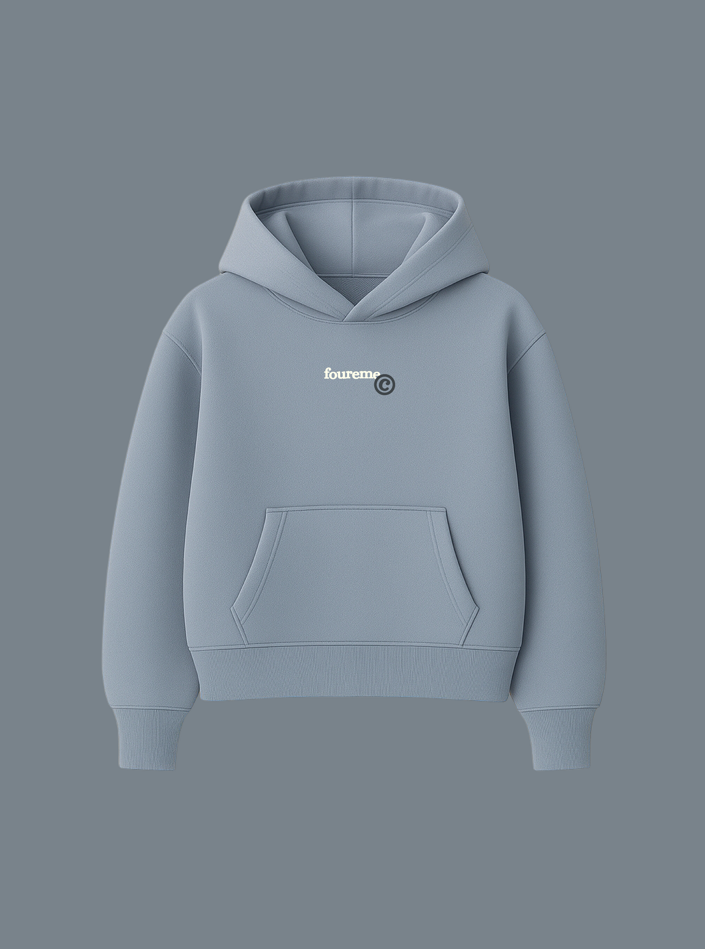 COOL SILVER BLUE HOODIE
