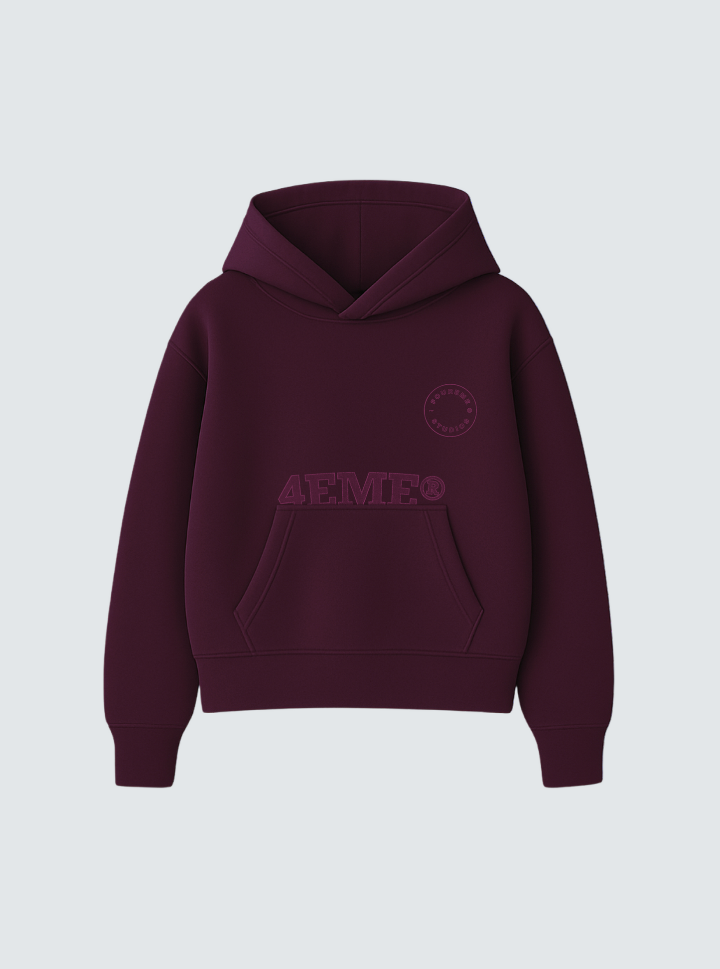 NOT MY FIRST TRY BURGUNDY HOODIE