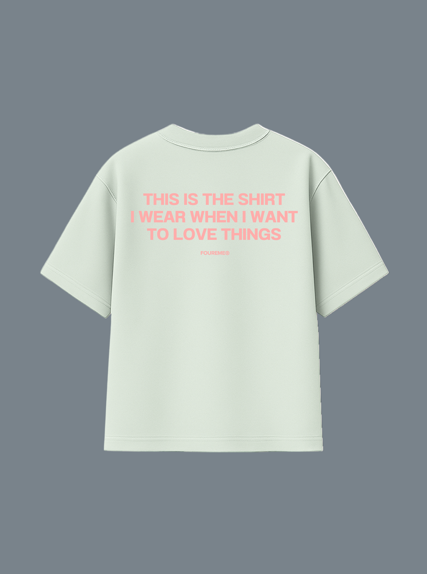 LOVE THINGS PALE GREEN TEE