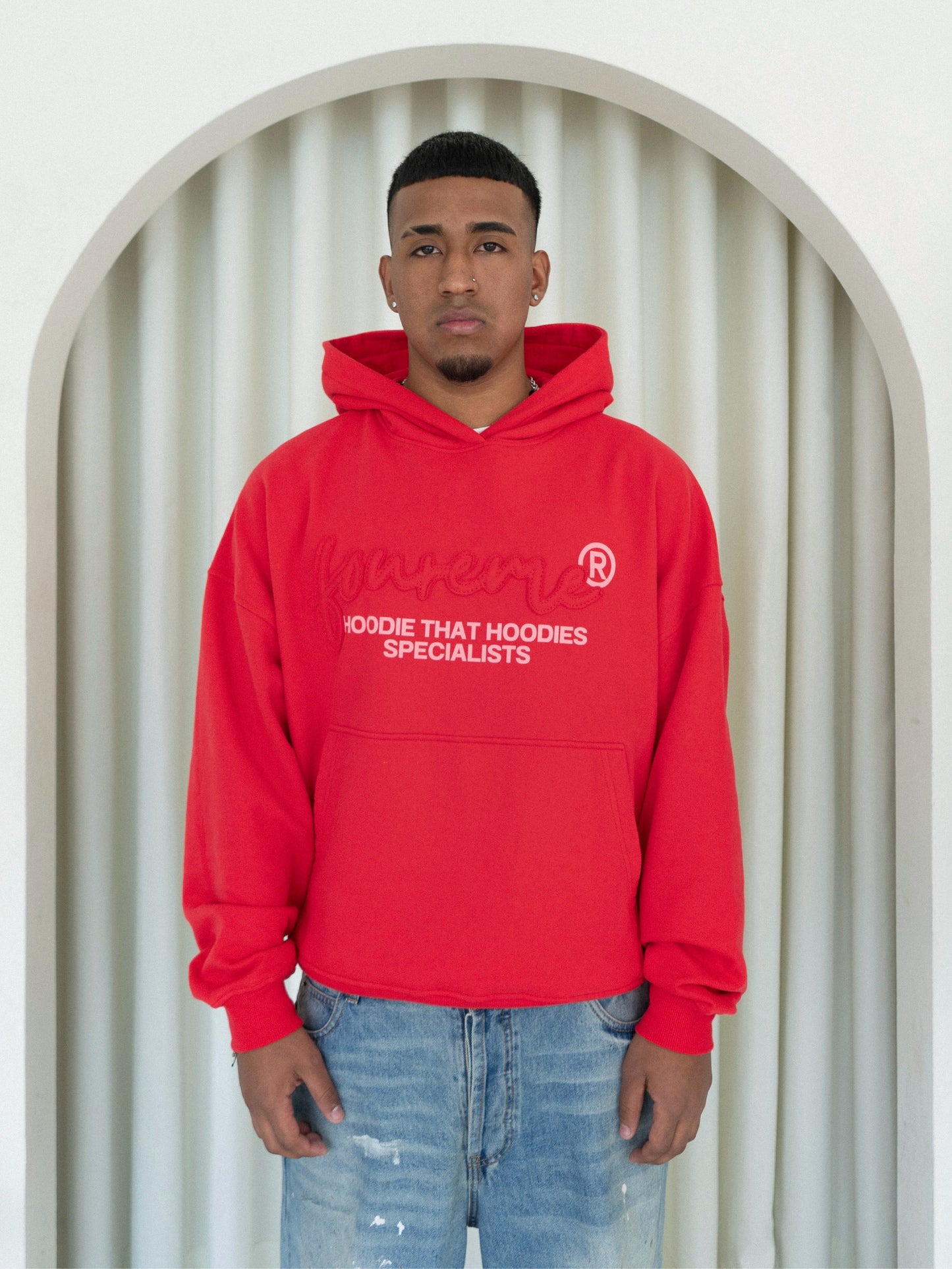 SPECIALISTS CORAL RED HOODIE