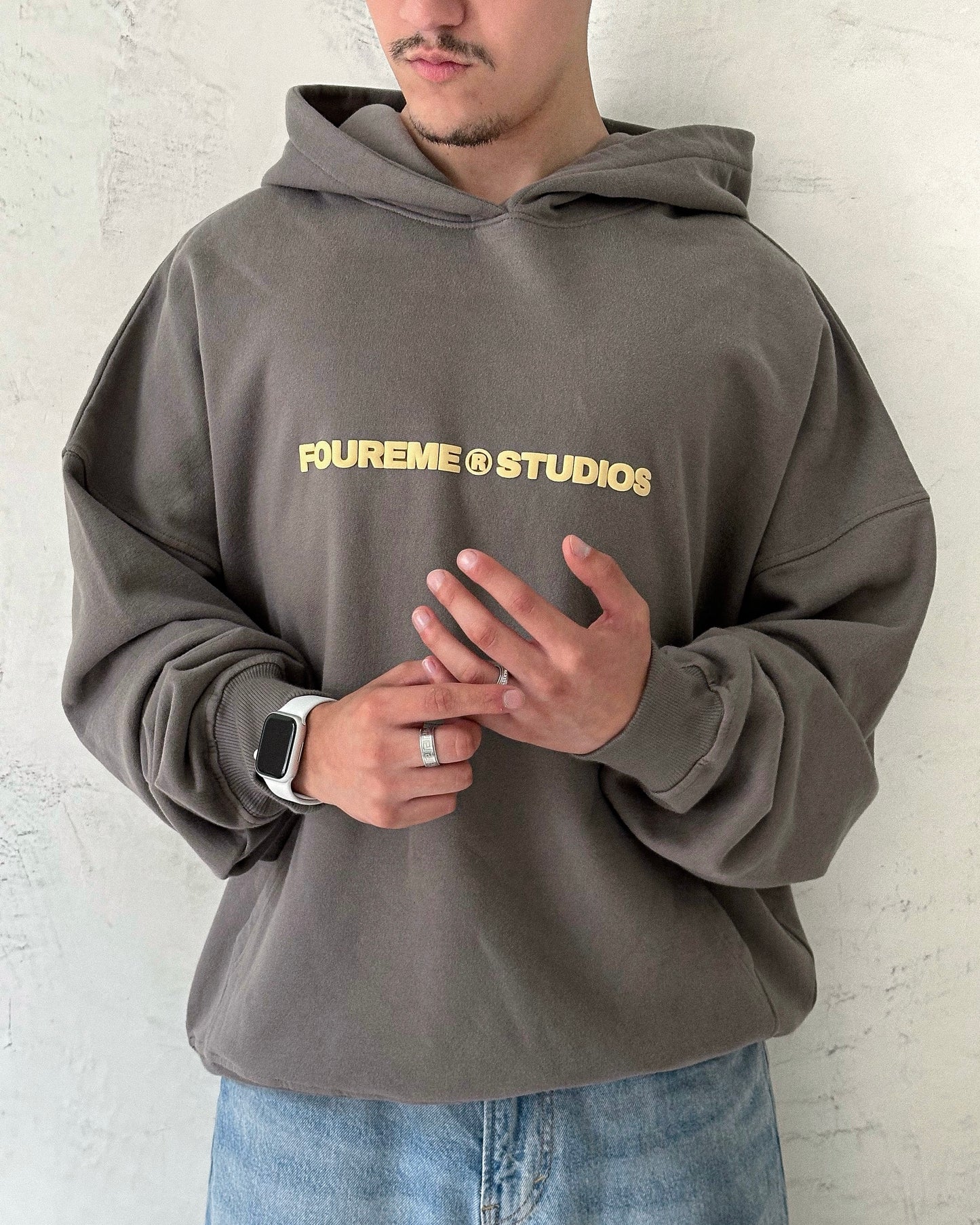 NOT LONELY TAUPE HOODIE