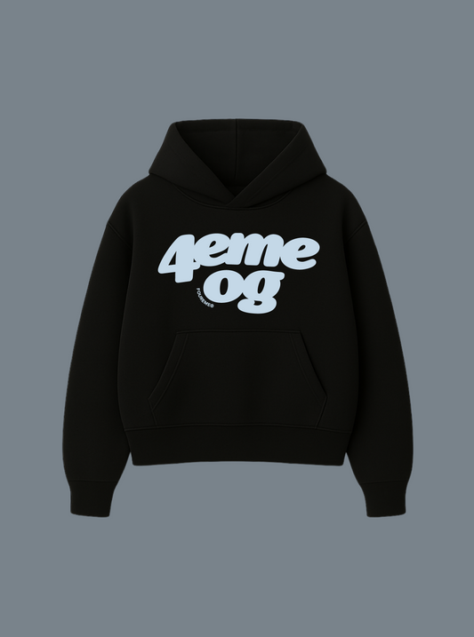 4EME OG BLACK HOODIE
