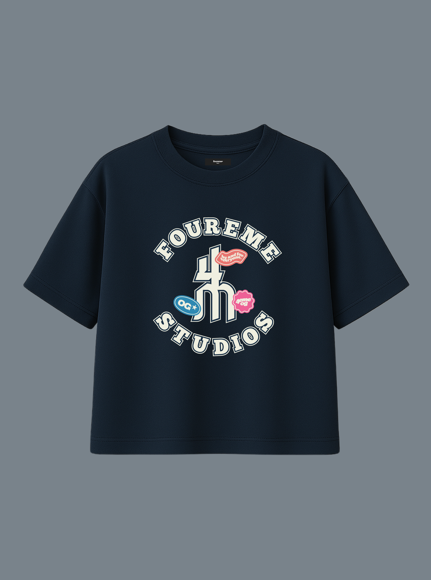 4M STUDIOS STEEL BLUE TEE