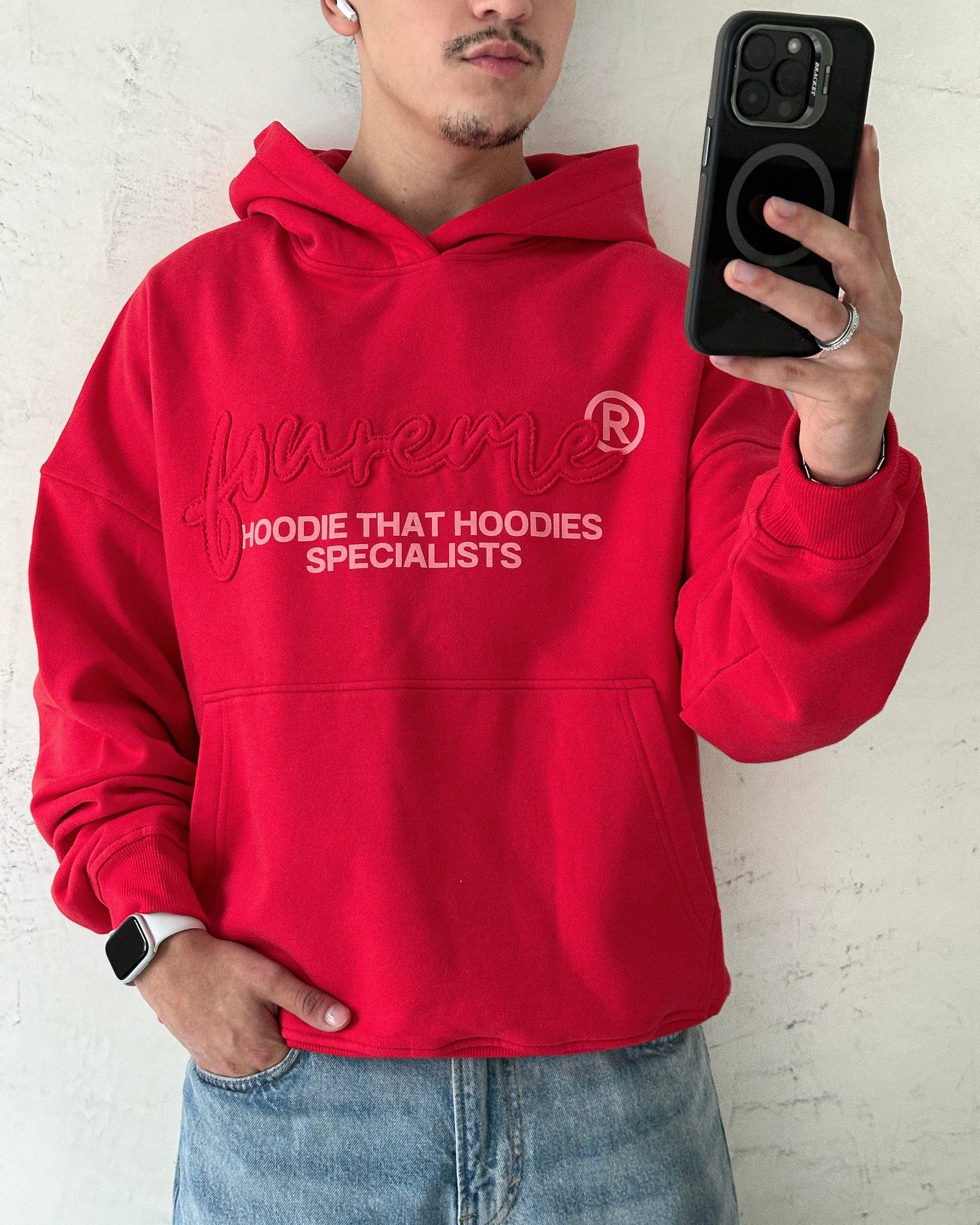 SPECIALISTS CORAL RED HOODIE