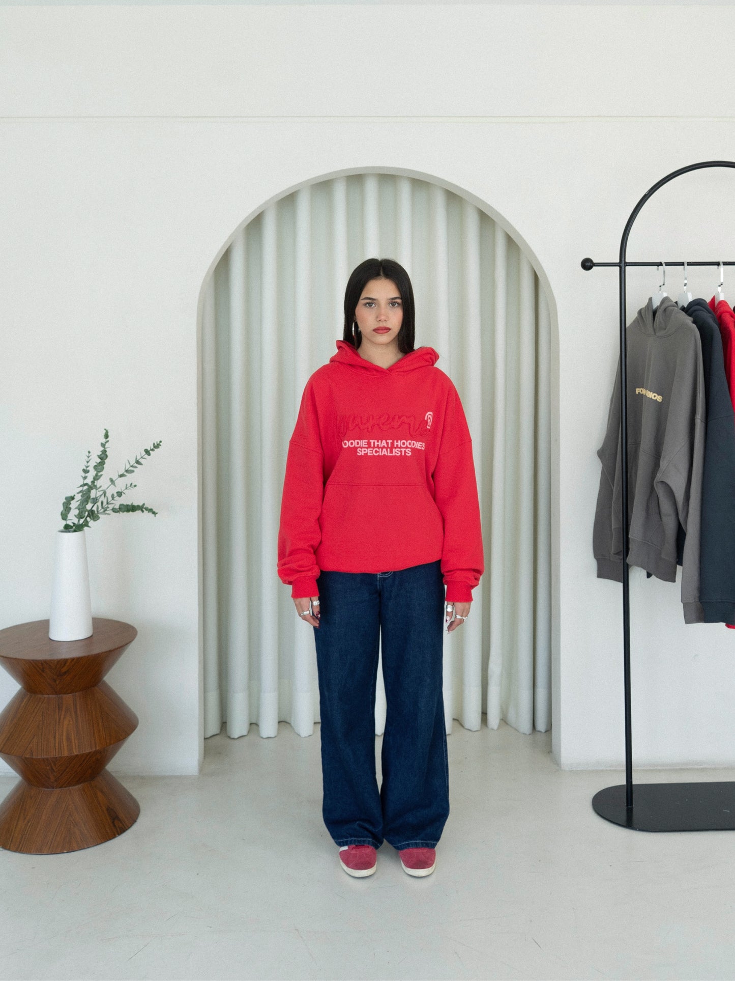 SPECIALISTS CORAL RED HOODIE