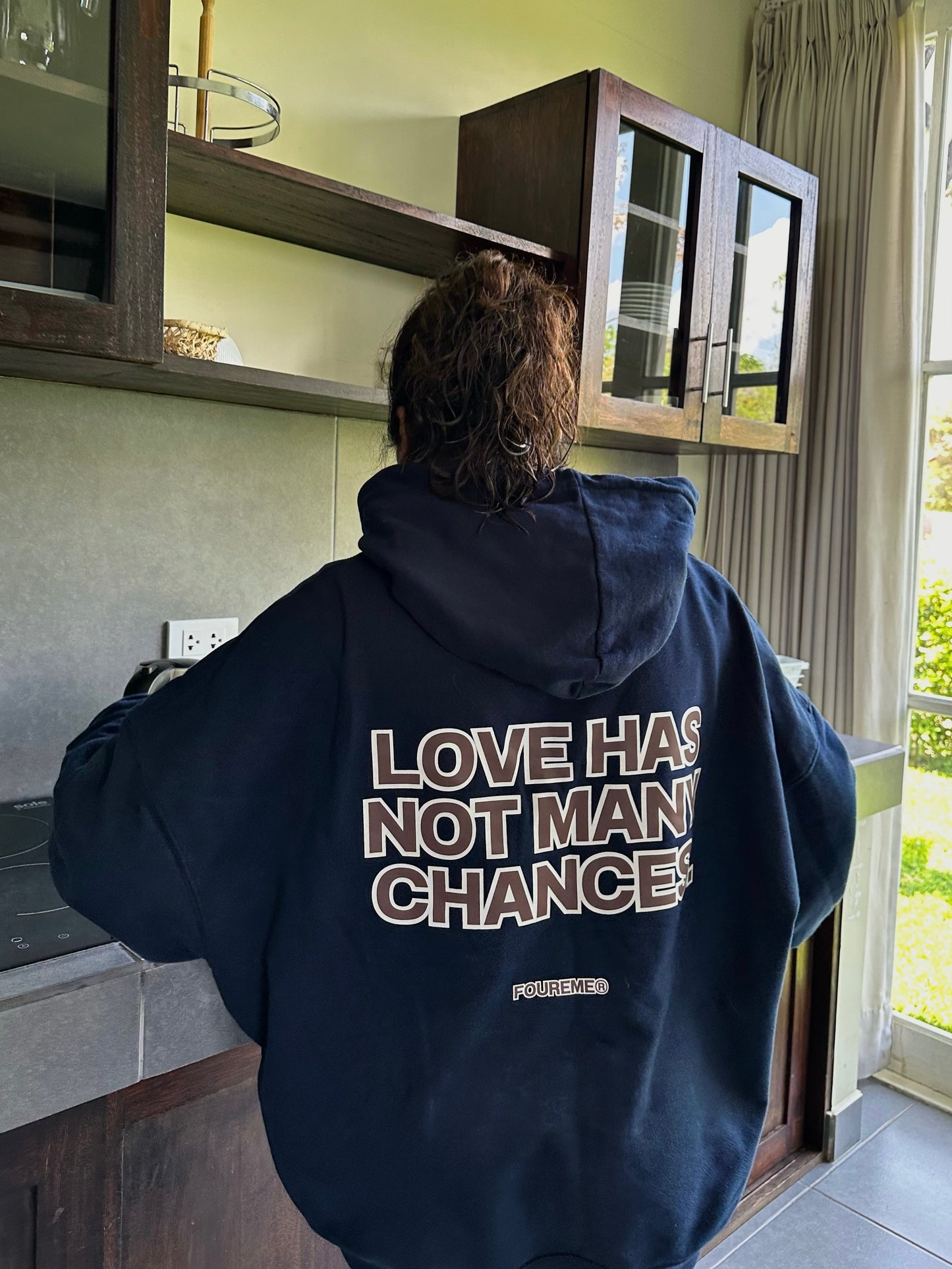 CHANCES STEEL BLUE HOODIE