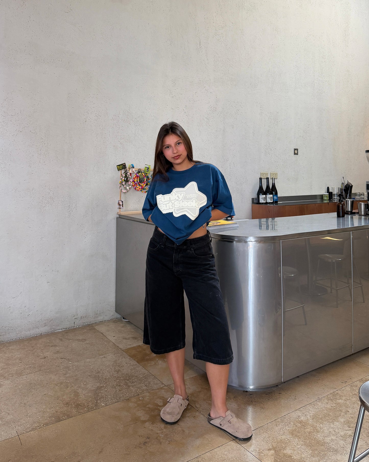 FUNKY CLASSIC BLUE TEE