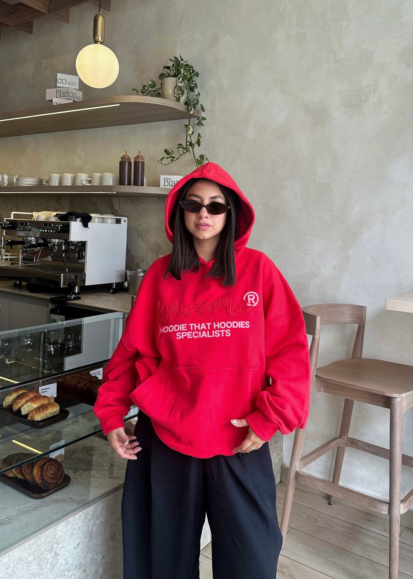 SPECIALISTS CORAL RED HOODIE