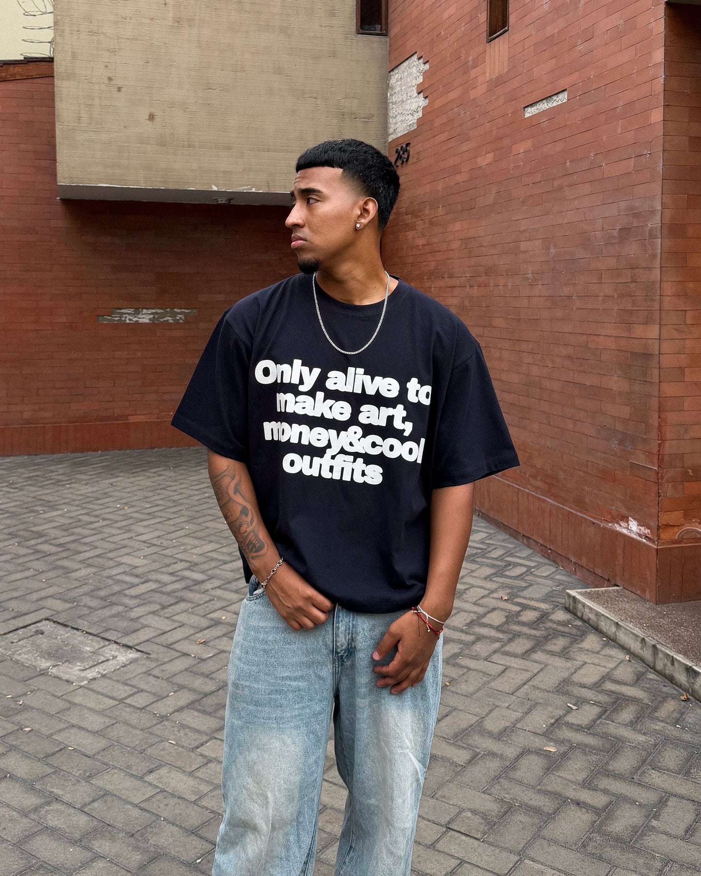 ONLY ALIVE MIDNIGHT BLUE TEE