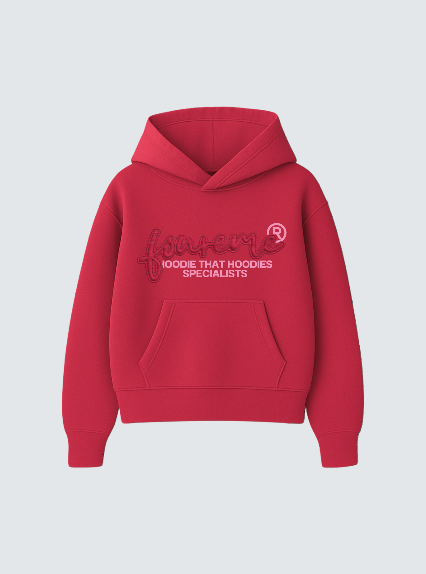SPECIALISTS CORAL RED HOODIE