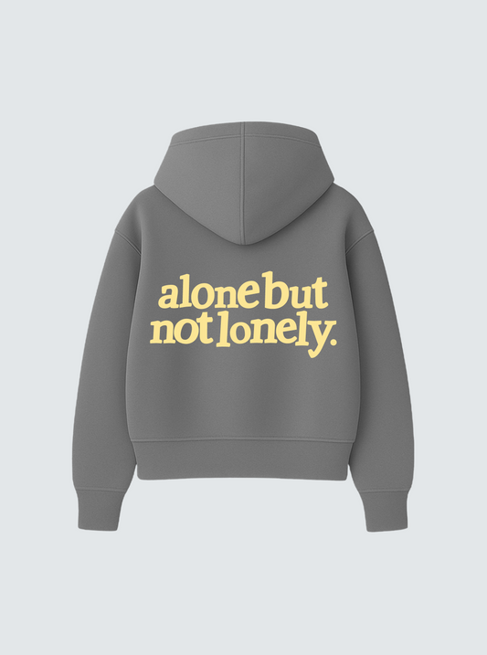 NOT LONELY TAUPE HOODIE