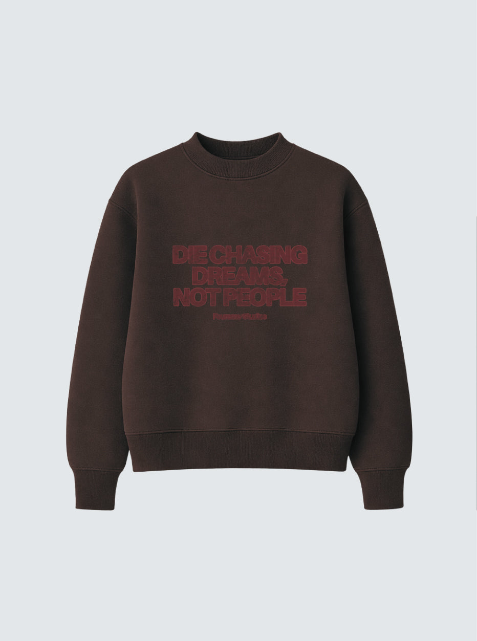 CHASING DREAMS COCOA CREWNECK