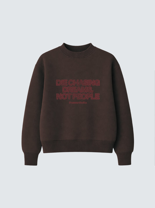 CHASING DREAMS COCOA CREWNECK