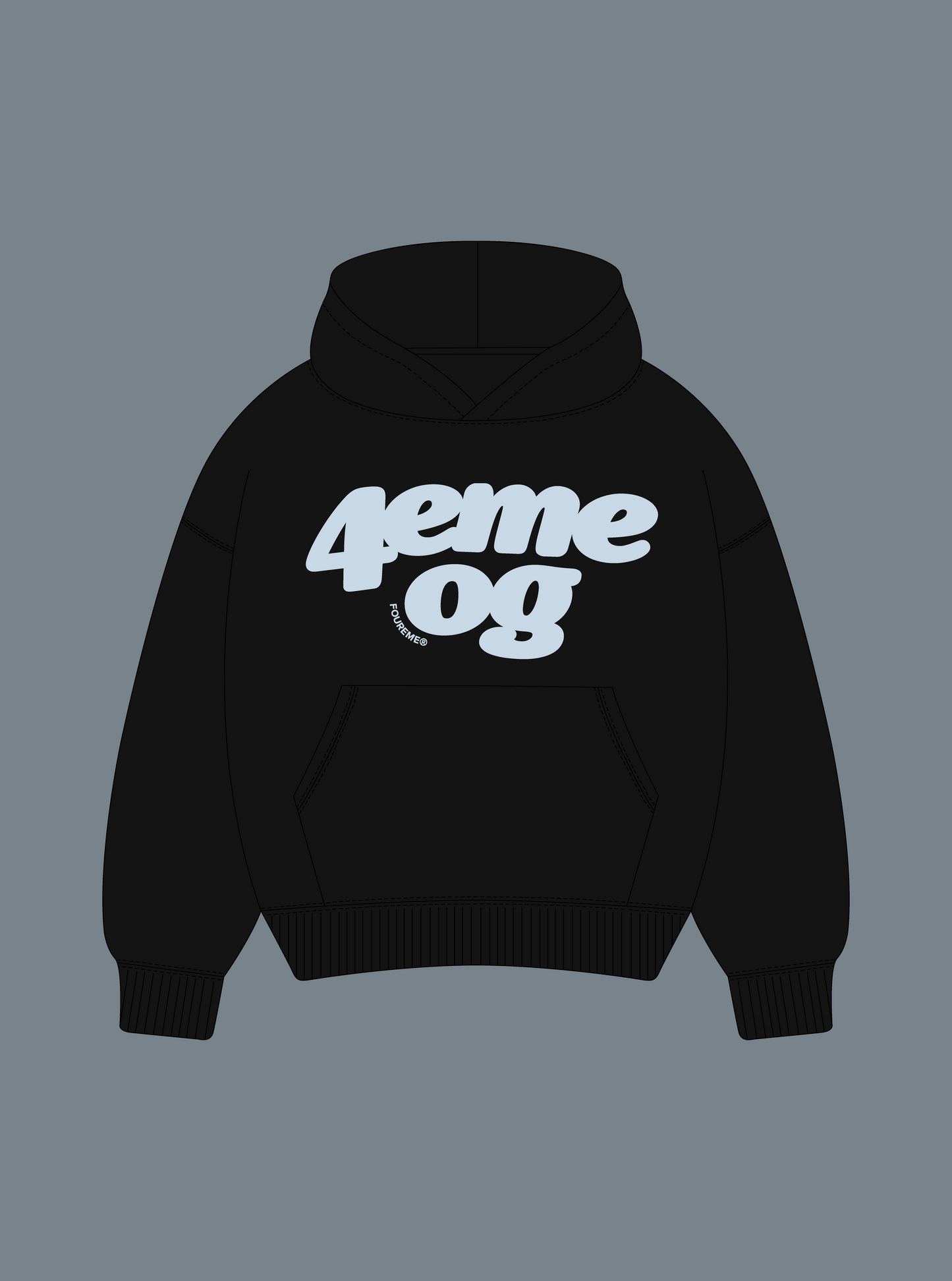 4EME OG BLACK HOODIE