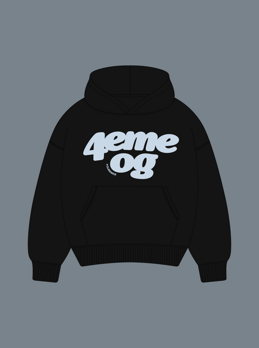 4EME OG BLACK HOODIE