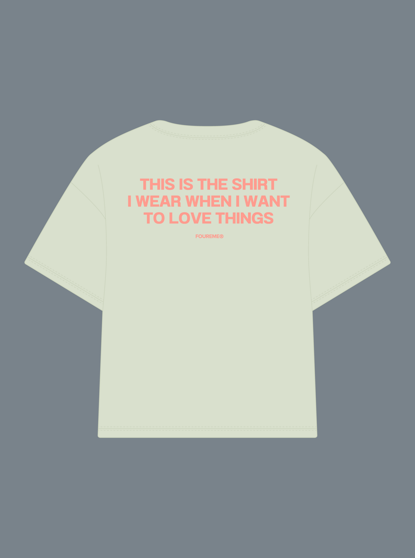 LOVE THINGS PALE GREEN TEE