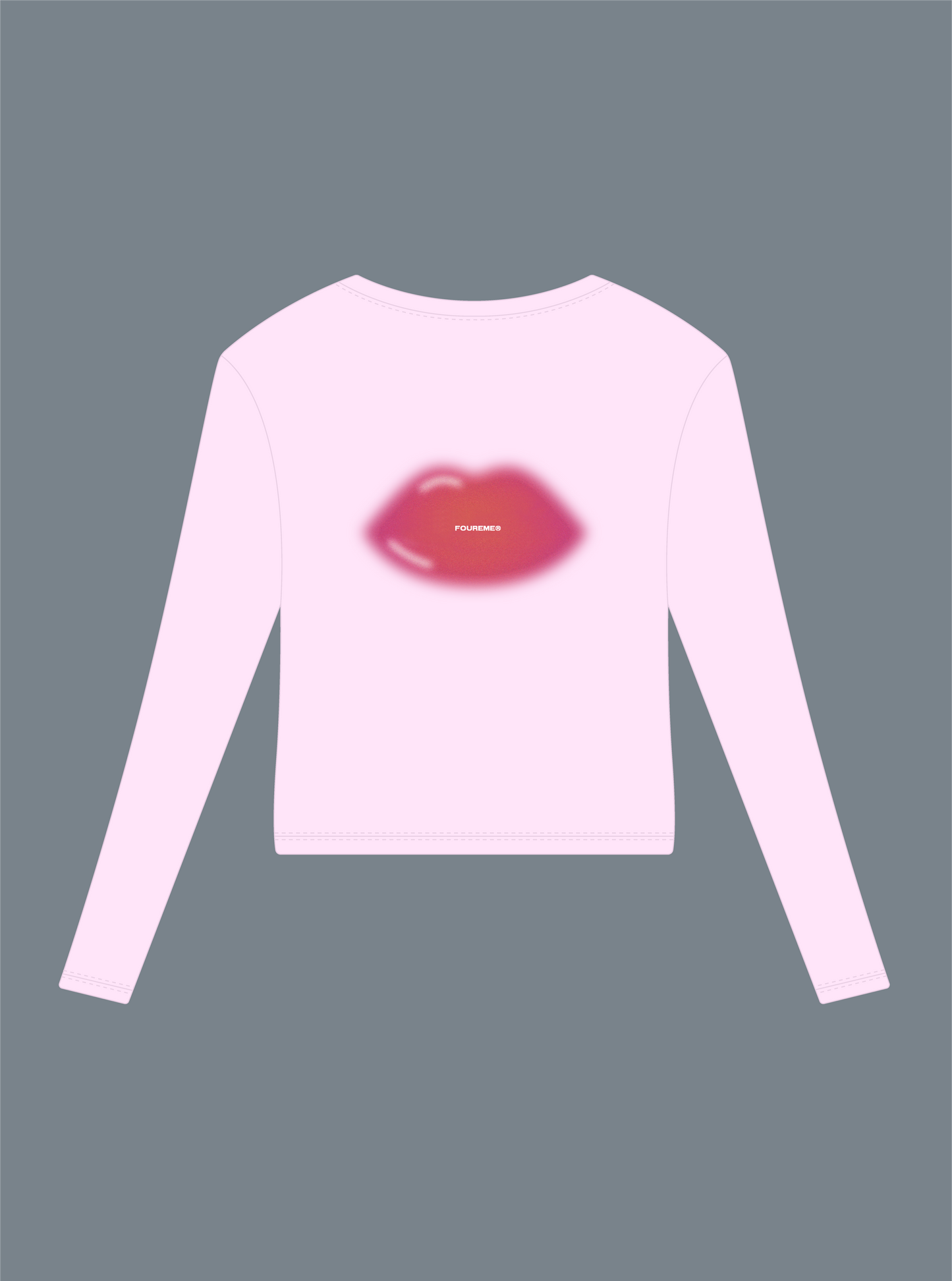 LIP GLOSS PINK LONG SLEEVE BABY TEE