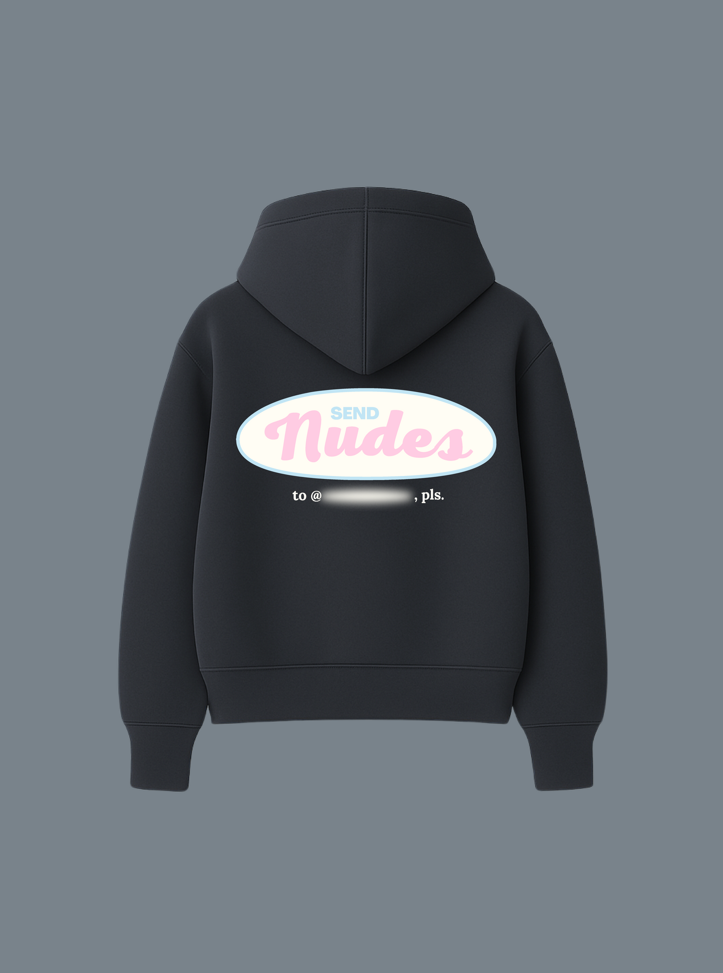 SEND NUDES DARK GREY HOODIE