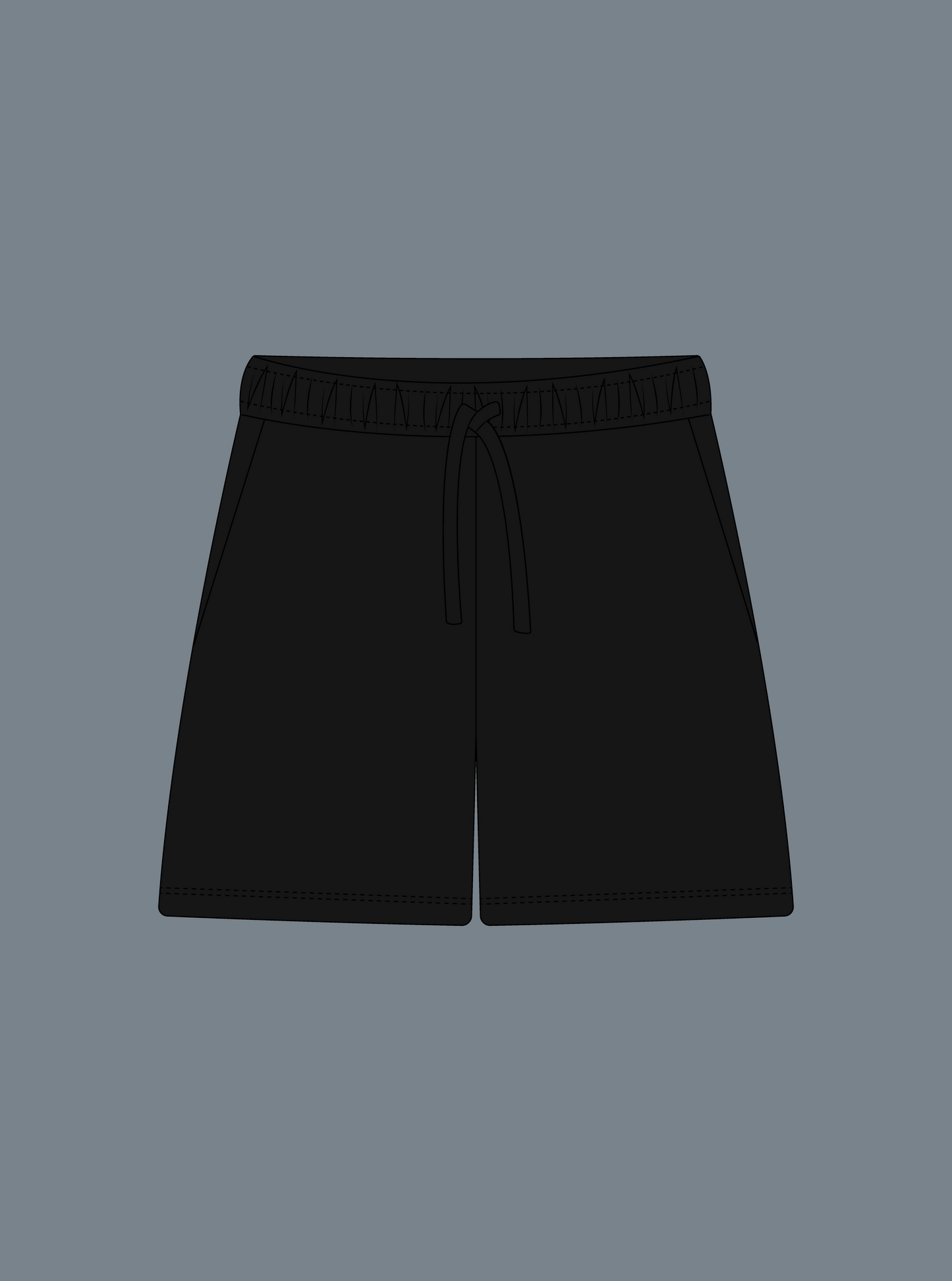 4EME BLACK BASIC SHORTS