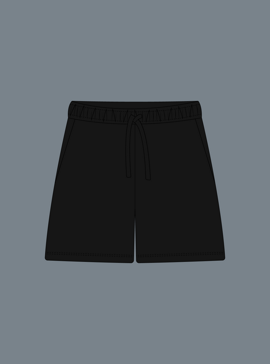 4EME BLACK BASIC SHORTS